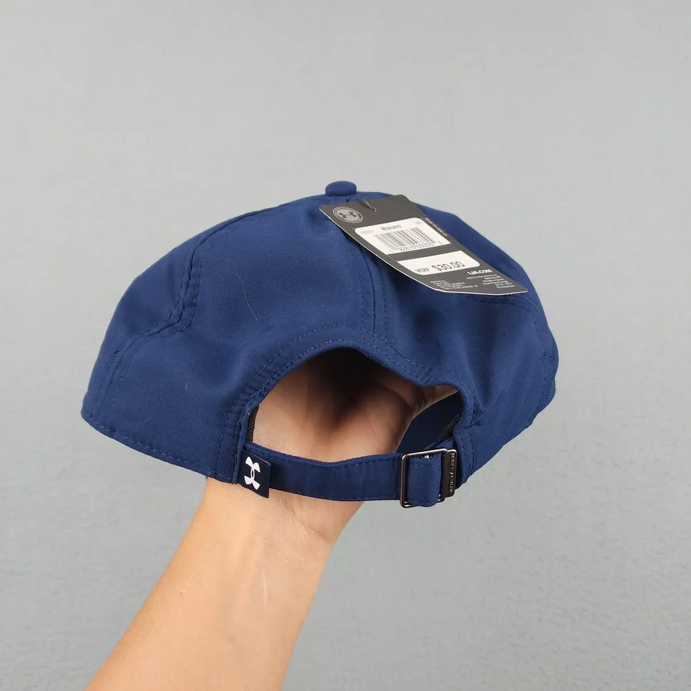 Under Armour Hat Cap Strap Back Womens One Size Blue Rent's Due UA Free Fit NWT